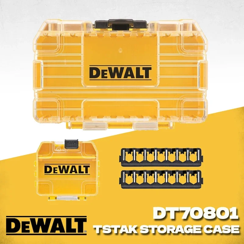 DEWALT TSTAK Tough Storage Case Screwdriver Bit Parts Storage Box DT70800 DT70801 DT70801 DWAN2190 Power Tool Accessories