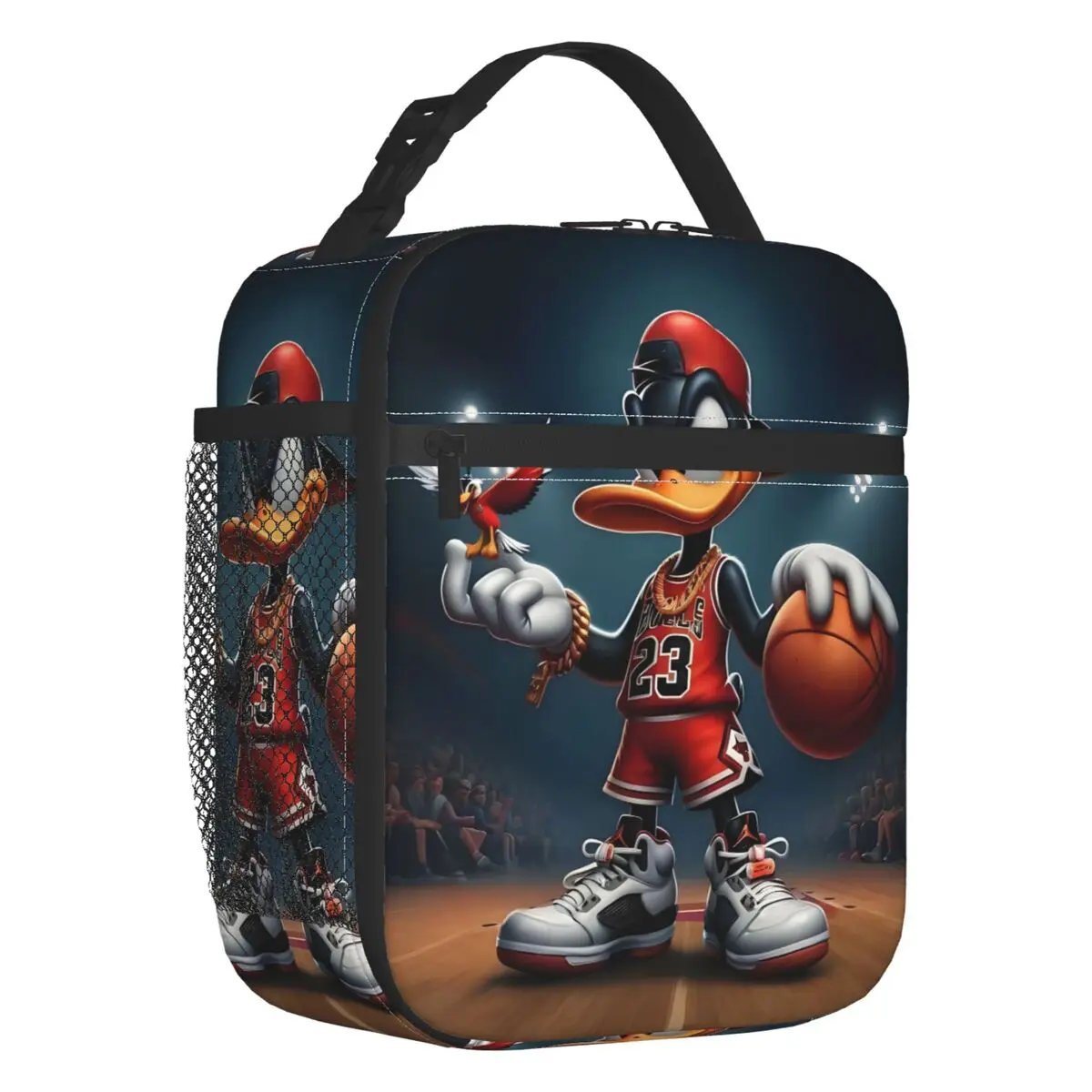

Daffy Duck Funny Portable Lunch Boxes for Women Leakproof Anime Cute Cartoon Cooler Thermal Food Insulated Lunch Bag Office Work