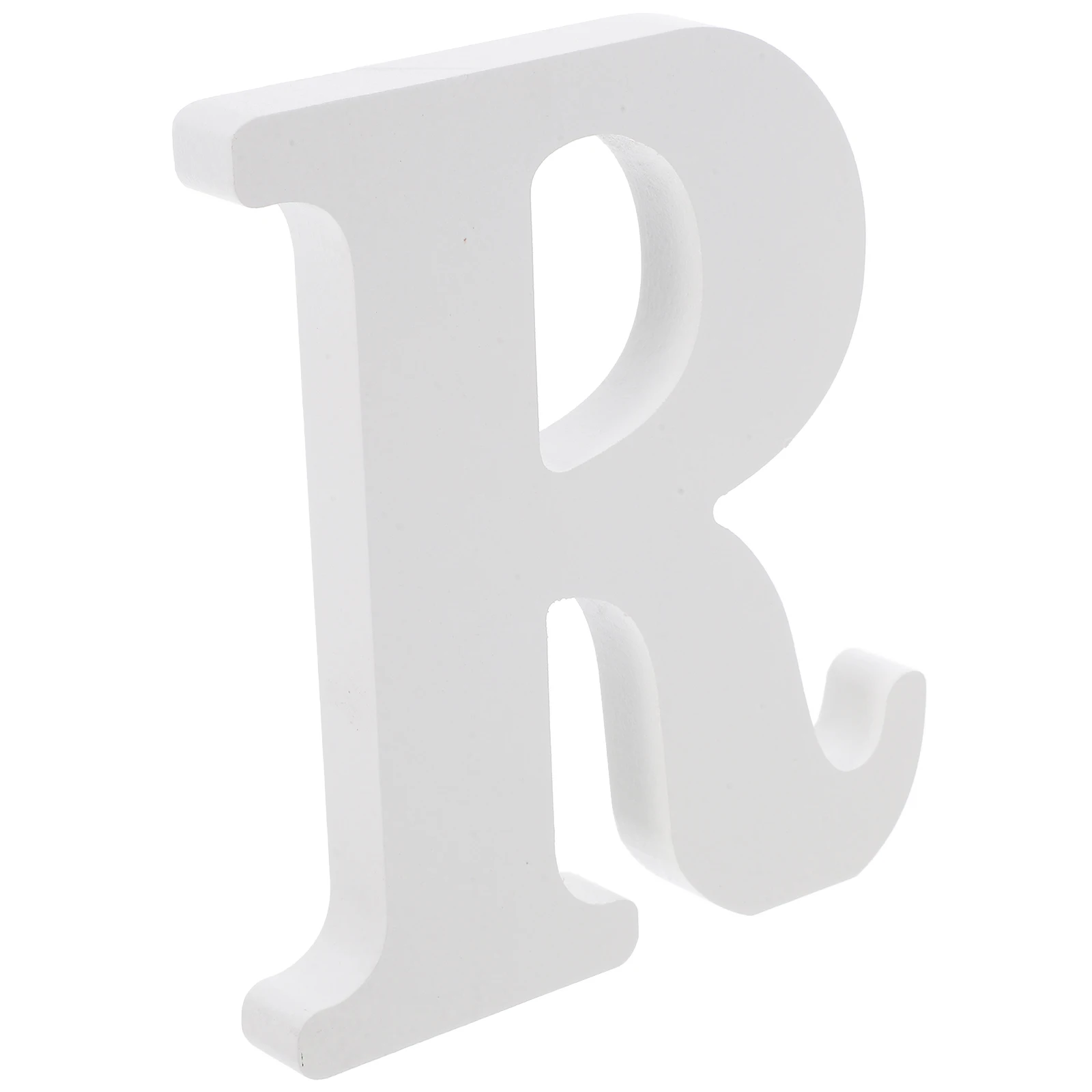 

Wooden Letter naments 6 Inches White 3D Alphabet Decor Party Wall Signs Letters for Room Name Garden Wood