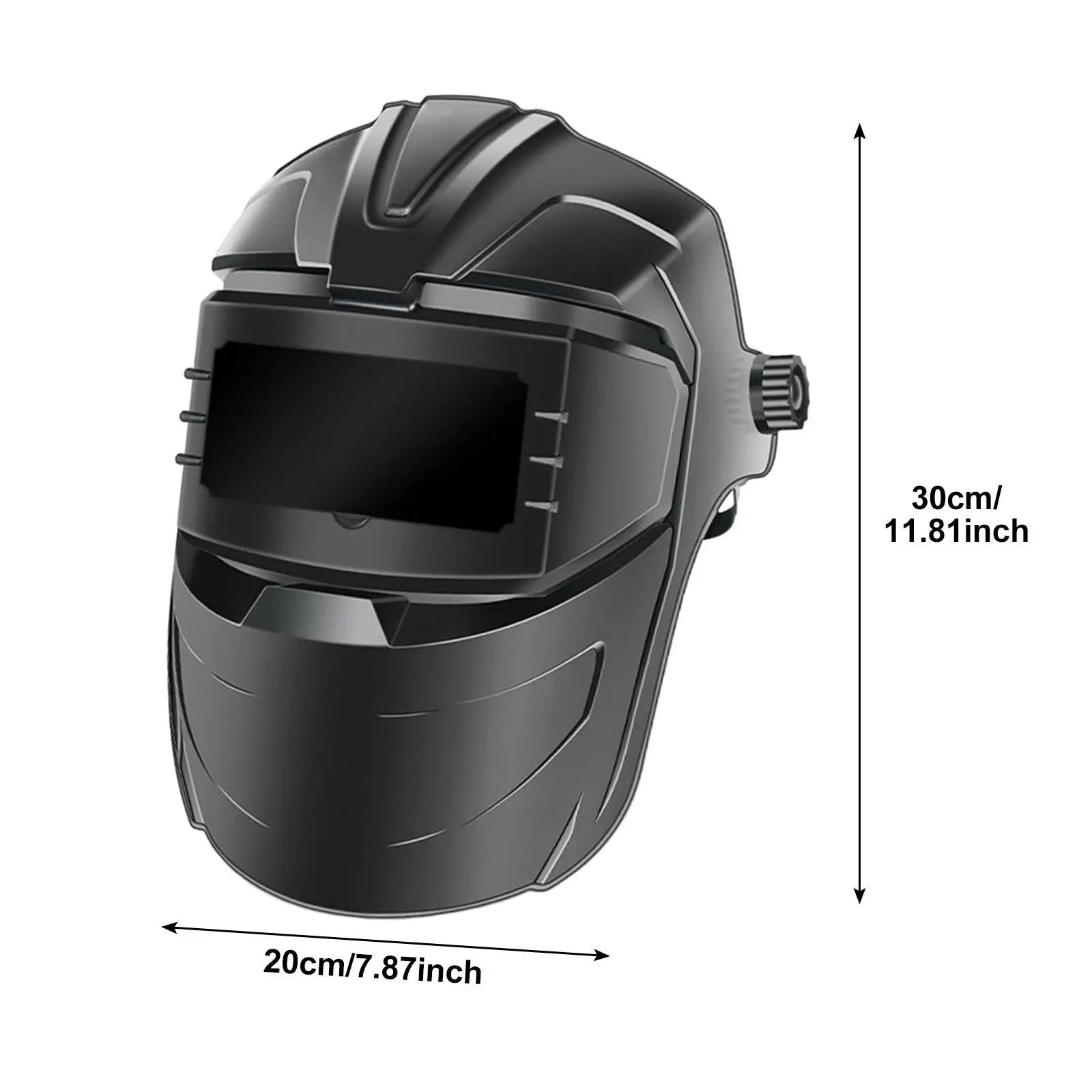 Welding Mask Hood Cover Eye Face Black Color Heat Resistant Clear View