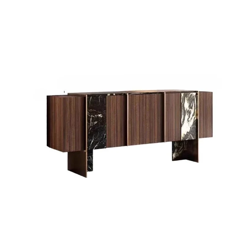 

Italian retro light luxury door cabinet, storage cabinet