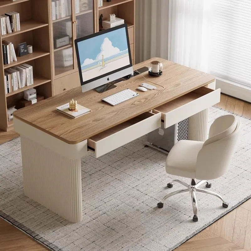 ec-Cream style desktop computer desk bedroom household rock slab computer desk living room escritorio cajones office furniture-