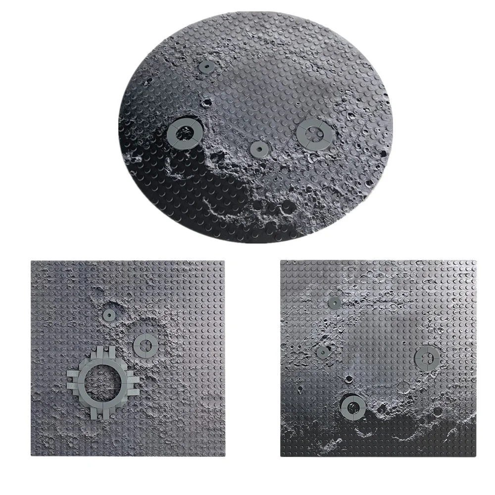 Space Lunar Base Baseplate 32x32 Dot Mars Moon Base Lunar Rover Plate Model MOC DIY Building Blocks Bricks Toys For Children