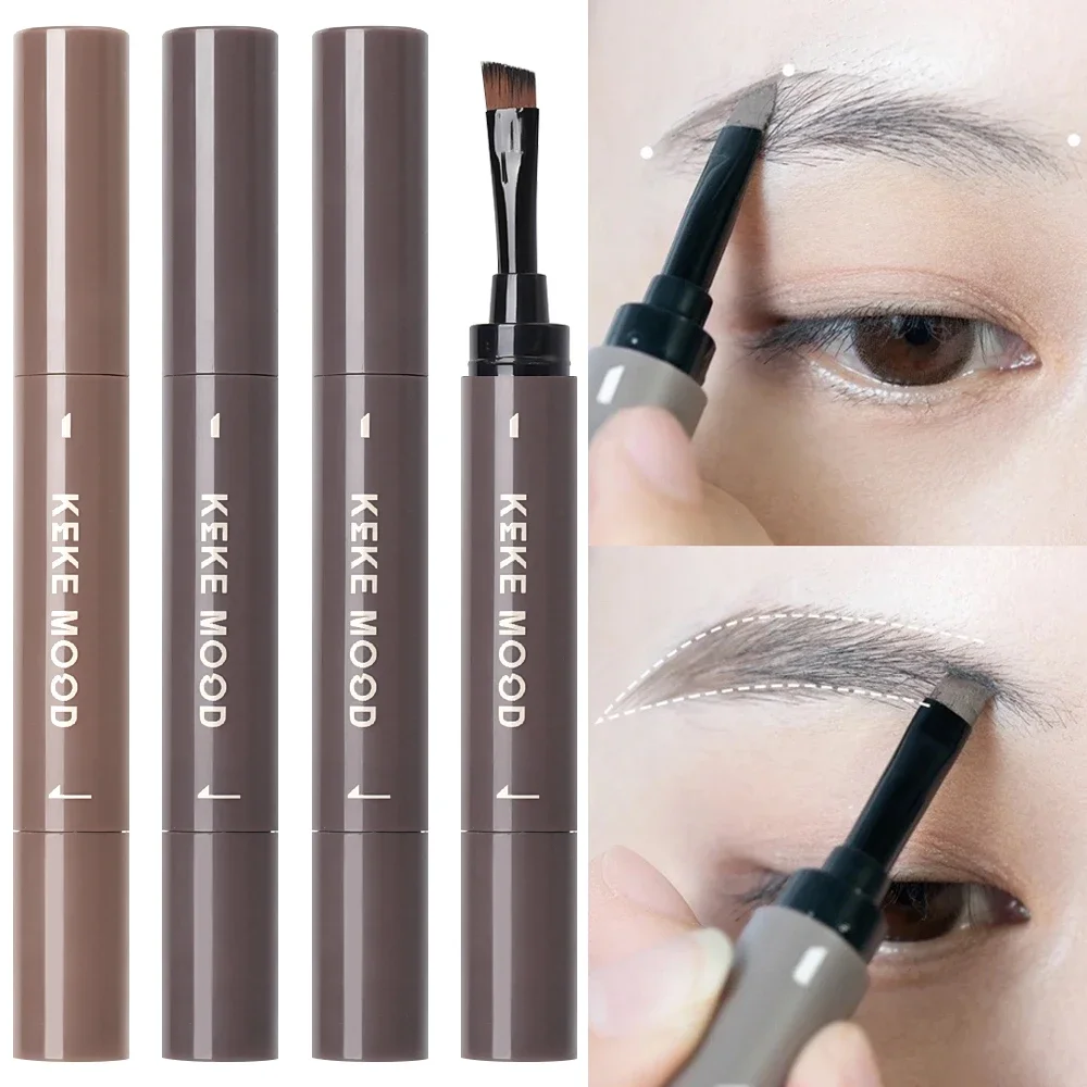 Waterproof Eyebrow Dyeing Cream Pencil Natural Lasting Highly Tint Eyebrow Lying Silkworm Eyeline with Brush Makeup Cosmetics