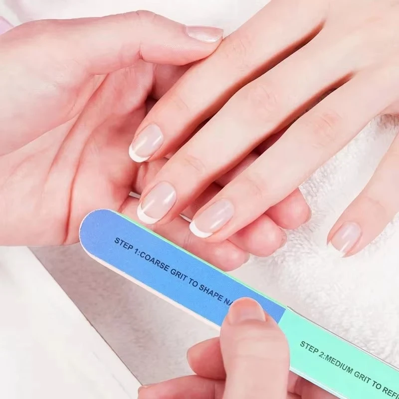 10pcs/Set 7 Sides Nail Buffers Files Professional Polisher for Nail Art Manicure Polishing Block Buffing Accessories Cream Tools