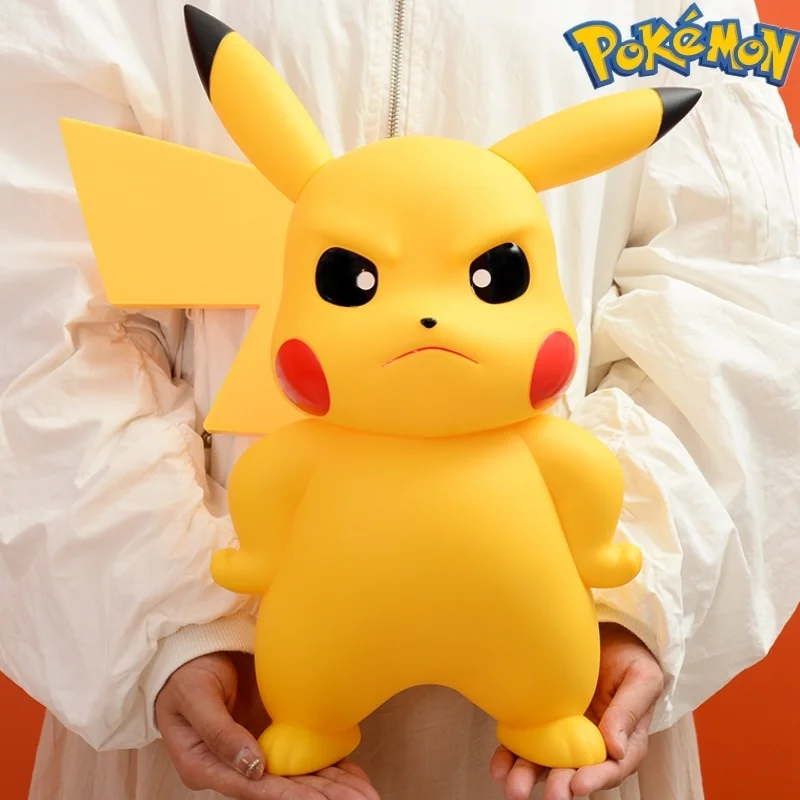 

New Anime Pokemon Cute Pikachu 39cm Pvc Action Figure Kawaii Game Statue Collectible Pvc Model Toys Christmas Gifts