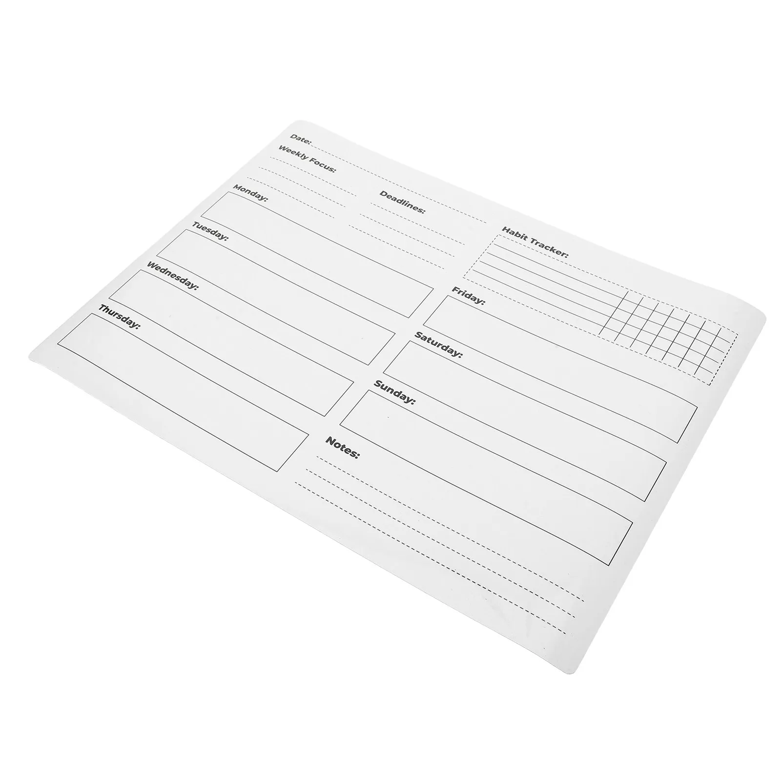 Dry Erase Whiteboard Calendar Removable Wall Sticker Weekly Planner for Office Home Fridge Holiday Decor