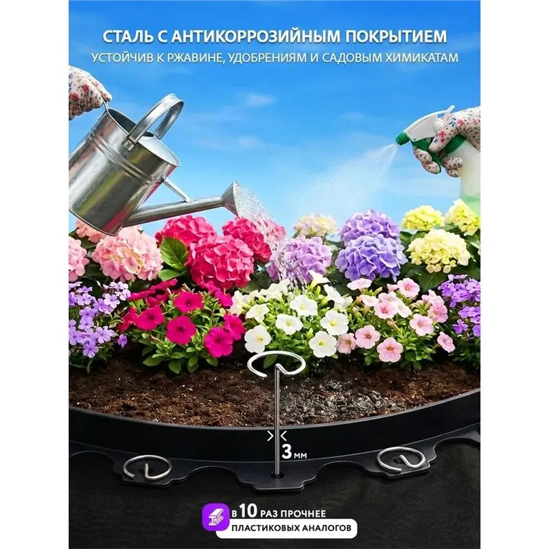 A25F-100 Pack Landscape Staples 6 Inch Galvanized Garden Stakes Yard Lawn Spikes For Plant Cover