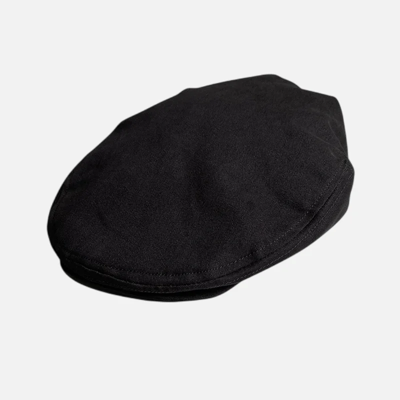 High Quality Men Fashion Flat Cap Spring Autumn Black Breathable Beret Cabbie Hat Britain Style Men Berets  Painter Cap