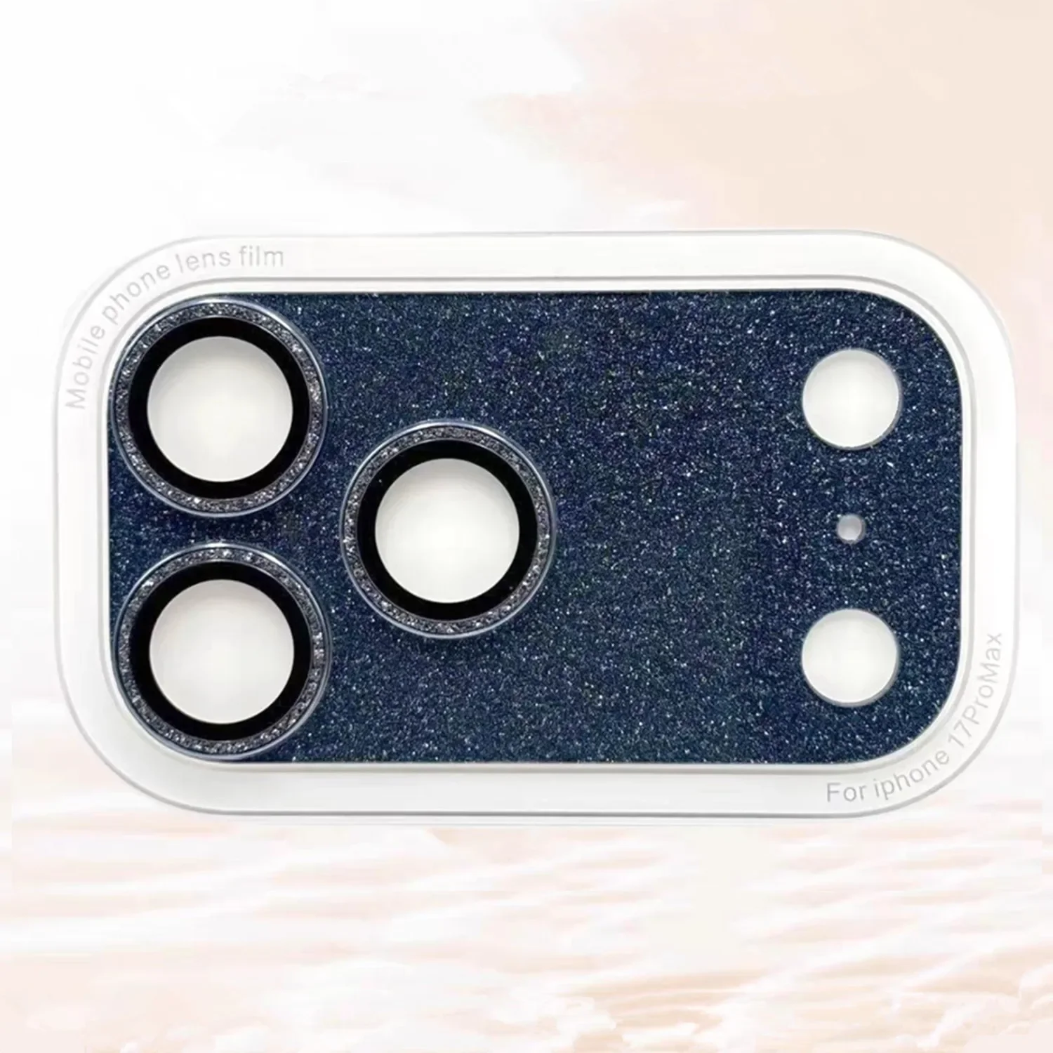 بلينغ كامل بريق كاميرا معدنية الحافة حامي آيفون 17 برو ماكس الهواء 17 برو سباركل HD الزجاج عدسة حلقة غطاء طبقة حماية #5