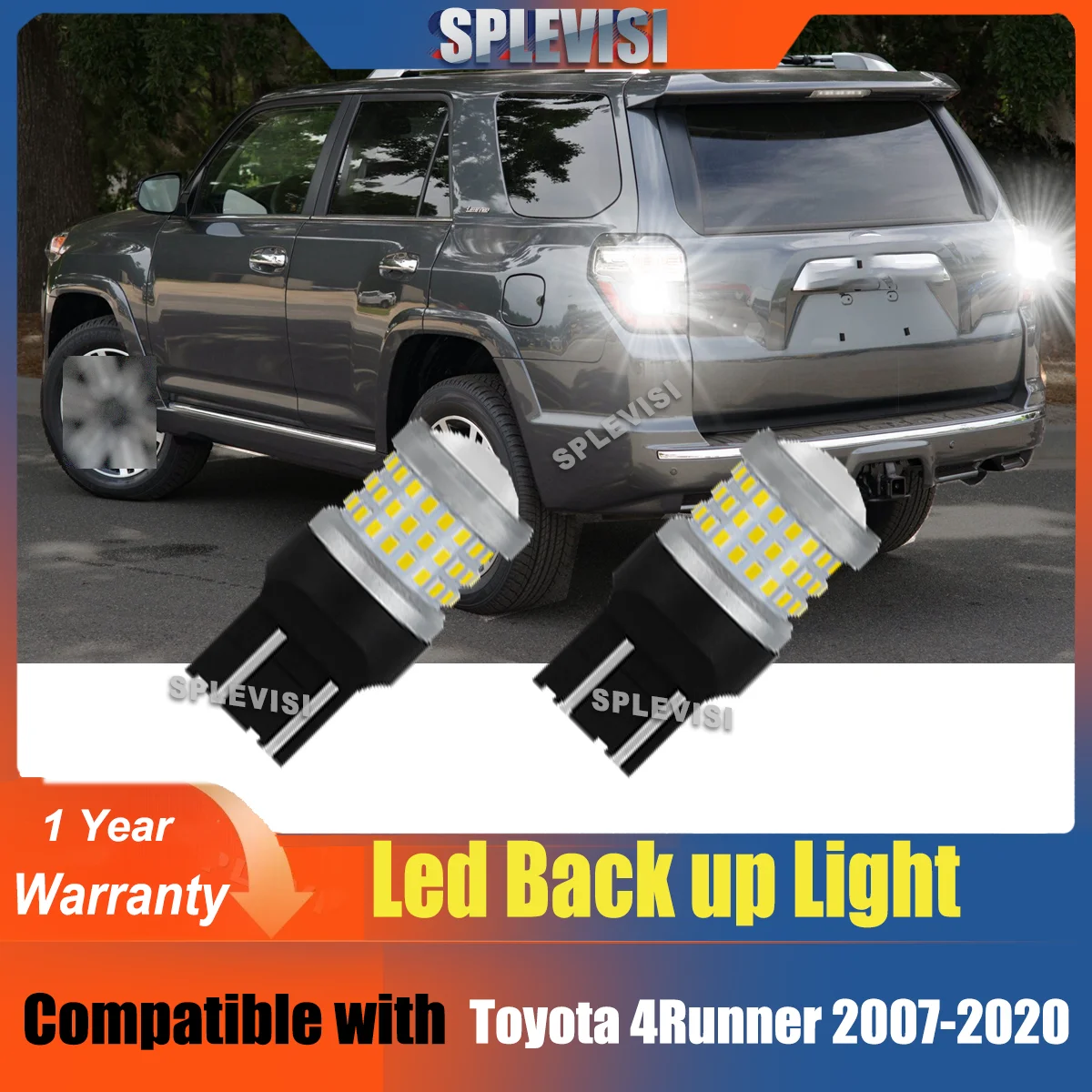 

2PCS 7440 7443 6000K White LED Back Up Reverse Lights IP68 DC12V Upgrade For Prius Toyota Highlander RAV4 Land Cruiser Tundra