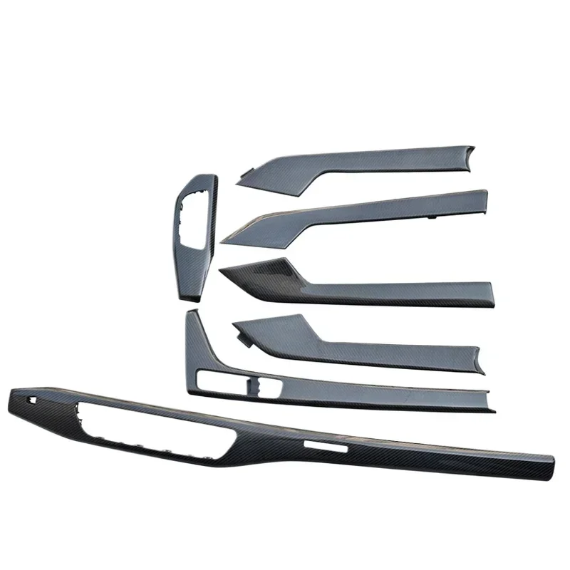 Adecuado para Audi A4A5S5RS4 embellecedor de consola central de fibra de carbono interior modificado A4A5S5S4