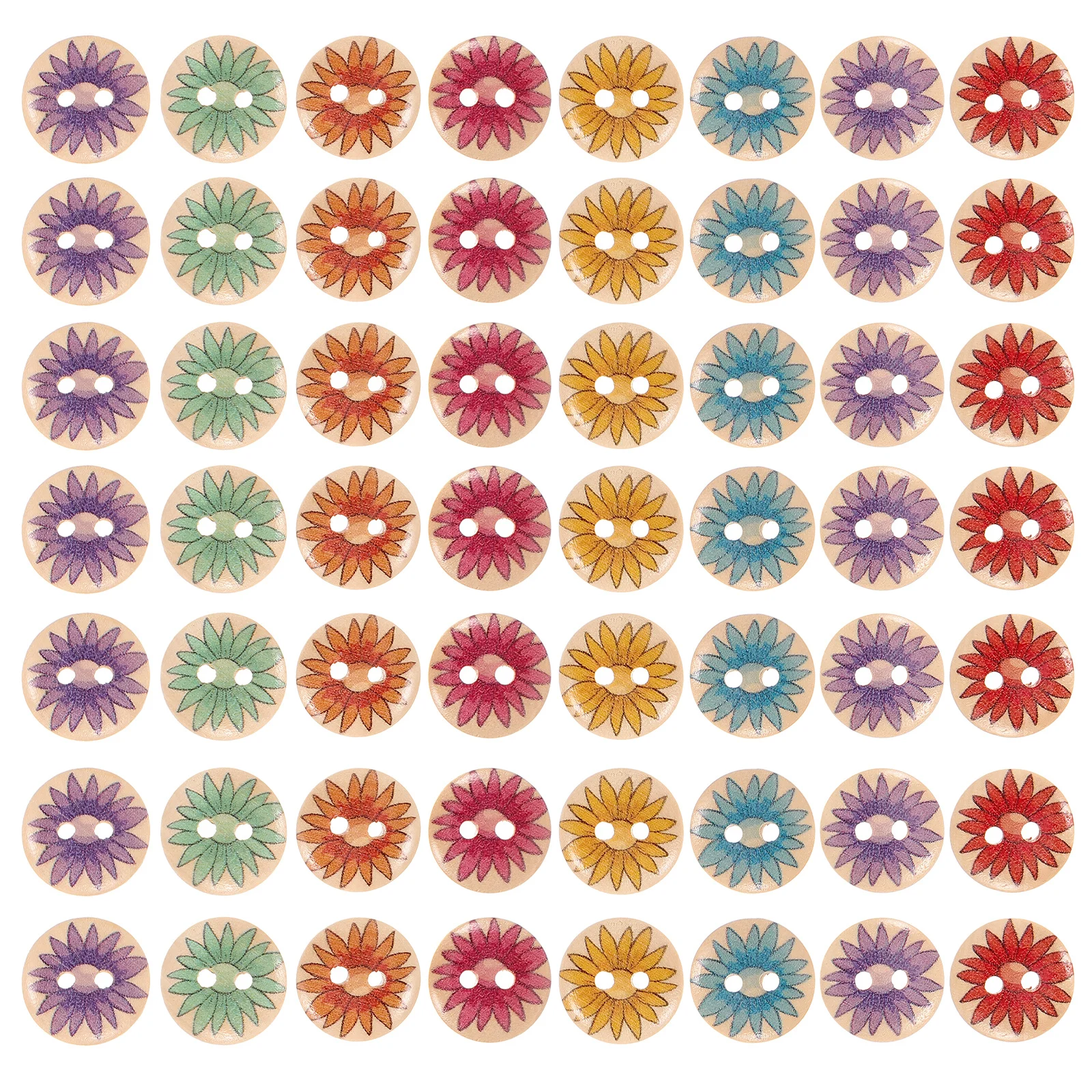 Chic Pattern Coat Buttons Multi-Function Vintage Wooden DIY Craft Buttons for Shirts Hats Suits Sweaters Clothing Replacement