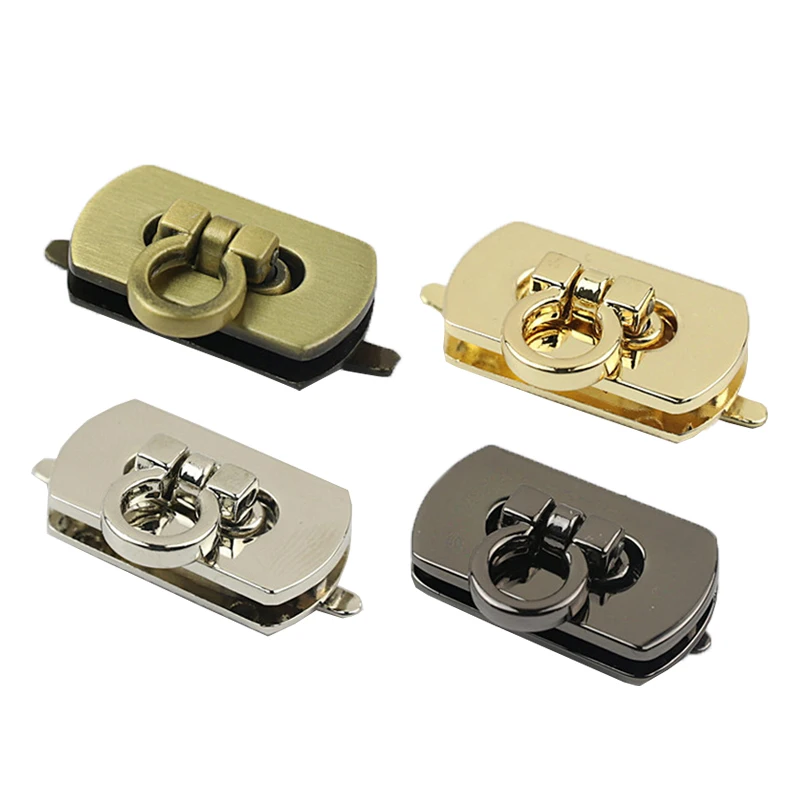 Metal Bag Clasp Bag Hardware Twist Locks Bag Buckle For Handbag Shoulder Bag Replacement Turn Locks Bag Accessories Wholesale