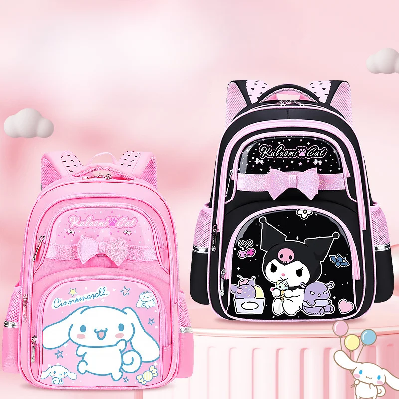 New cartoon Kuromi Kids Backpack Mini Schoolbag Girls and Boys Cute Shoulder Bag