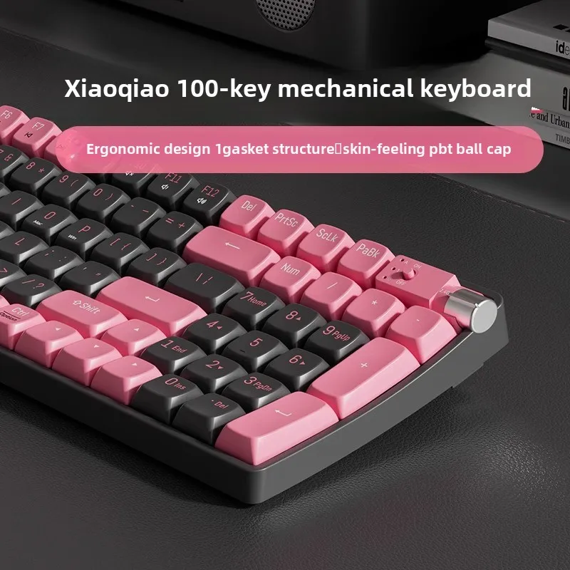 Tri Mode Mechanical Keyboard Mouse Combo Key Gasket Mount Pbt Keycaps Custom Linear Switches Bluetooth G Type C Wired Cute