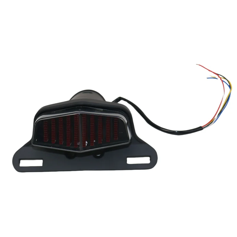 

Motorcycle Red LED Rear Stop Tail Brake Light License Plate Holder For Triumph Cafe Racer Harley Honda Yamaha Suzuki