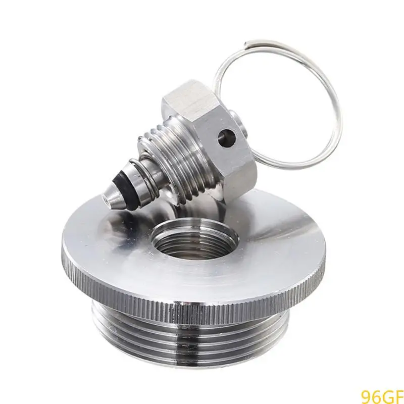 96GF homebrew kegs ครอบคลุมสแตนเลสสองฝาระบายความดันช่องระบายอากาศสำหรับถังเบียร์ที่บ้าน
