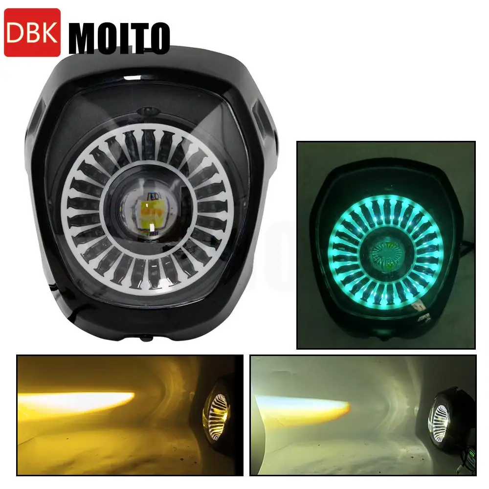

For Honda NAVI 2022-2023 Motorcycle Headlight Head Lamp Assembly Head Light Accessories Front Light HeadLamp Black Fairing