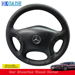 Customize Microfiber Leather DIY Car Steering Wheel Cover For Mercedes Benz W203 C-Class 2001-2007 Car Interior Accessories
