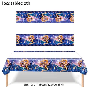 Disney Tangled Rapunzel Disposable Spülmaschine für Mädchen, Luftballons, Tasse, Gericht, Serviette, Party -Dekoration, Prinzessin -Geburtstagsfeier 10 Hauptverkäufe Rapunzels Geburtstagsfeier - №7