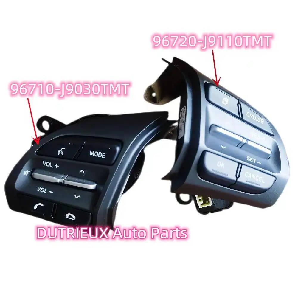 Steering wheel switch button Cruise   ACC button Radio control switch for Hyundai Kona OEm 96710-J9030TMT and 96720-J9110TMT