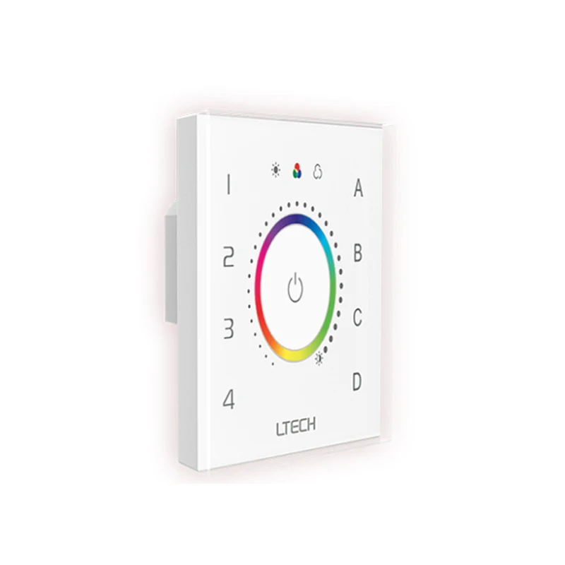 LTECH New Dali Master Controller Dimmer CT RGB RGBW Led Lamp Use Wall Touch Panel Control EDT1 EDT2 EDT3 EDT4 Power Suppy