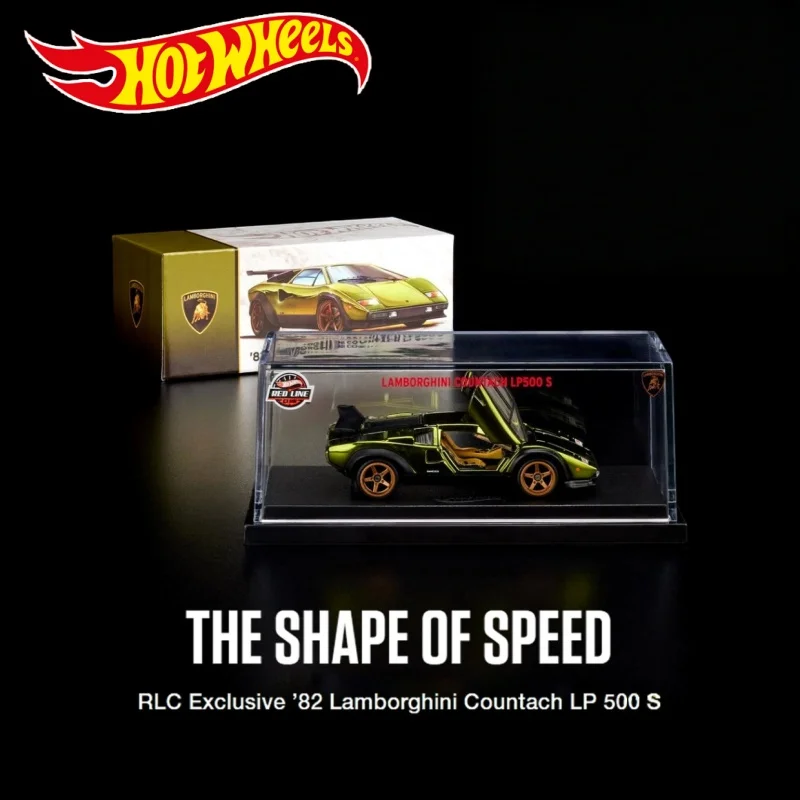 

New Genuine Hot Wheels Lamborghini Countach Lp500 S1/64 Simulation Car Model Toy Collectibles Holiday Gift In Stock