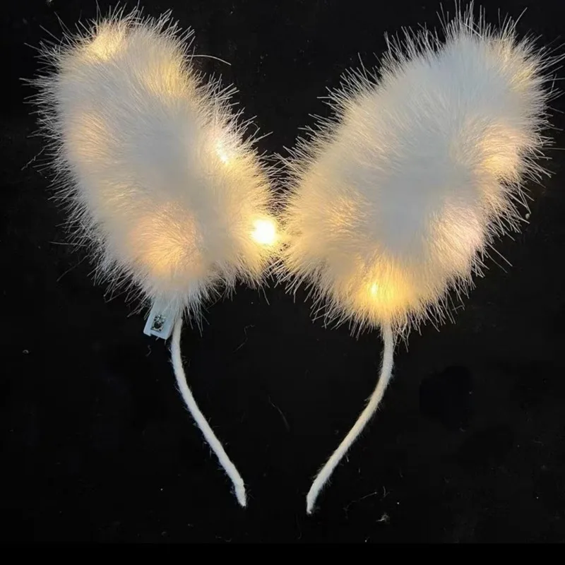 تضيء آذان الثعلب عقال رقيق الحيوان الأذن هيرباند وامض LED النادي الليلي حفلة الهذيان مهرجان تأثيري حلي المرحلة الدعامة