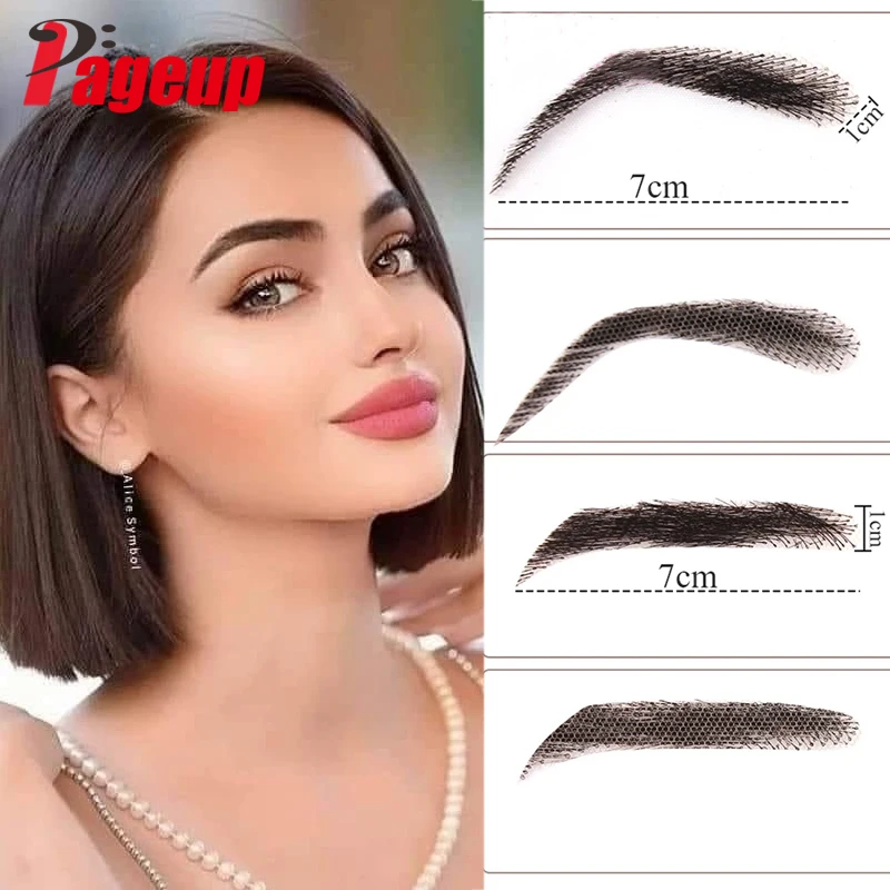 PAGEUP Women/Man\'s Eyebrows Hair Eyebrows Six Style Jolie Style Artificial Weaving Lace Workers\' Hair Braided Eyebrow Wigs