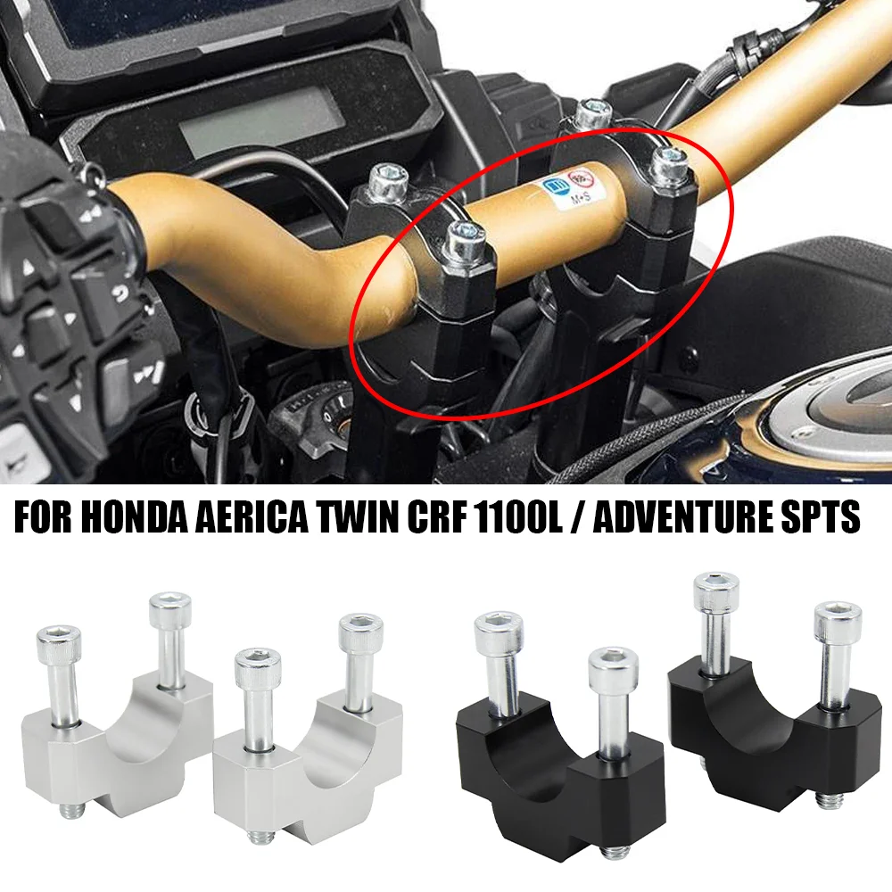 

Sports Handle Bar Riser Clamp Extend Handlebar accessories For HONDA CRF 1100 L Africa Twin Adventure CRF1100L 1100L 2021 2020