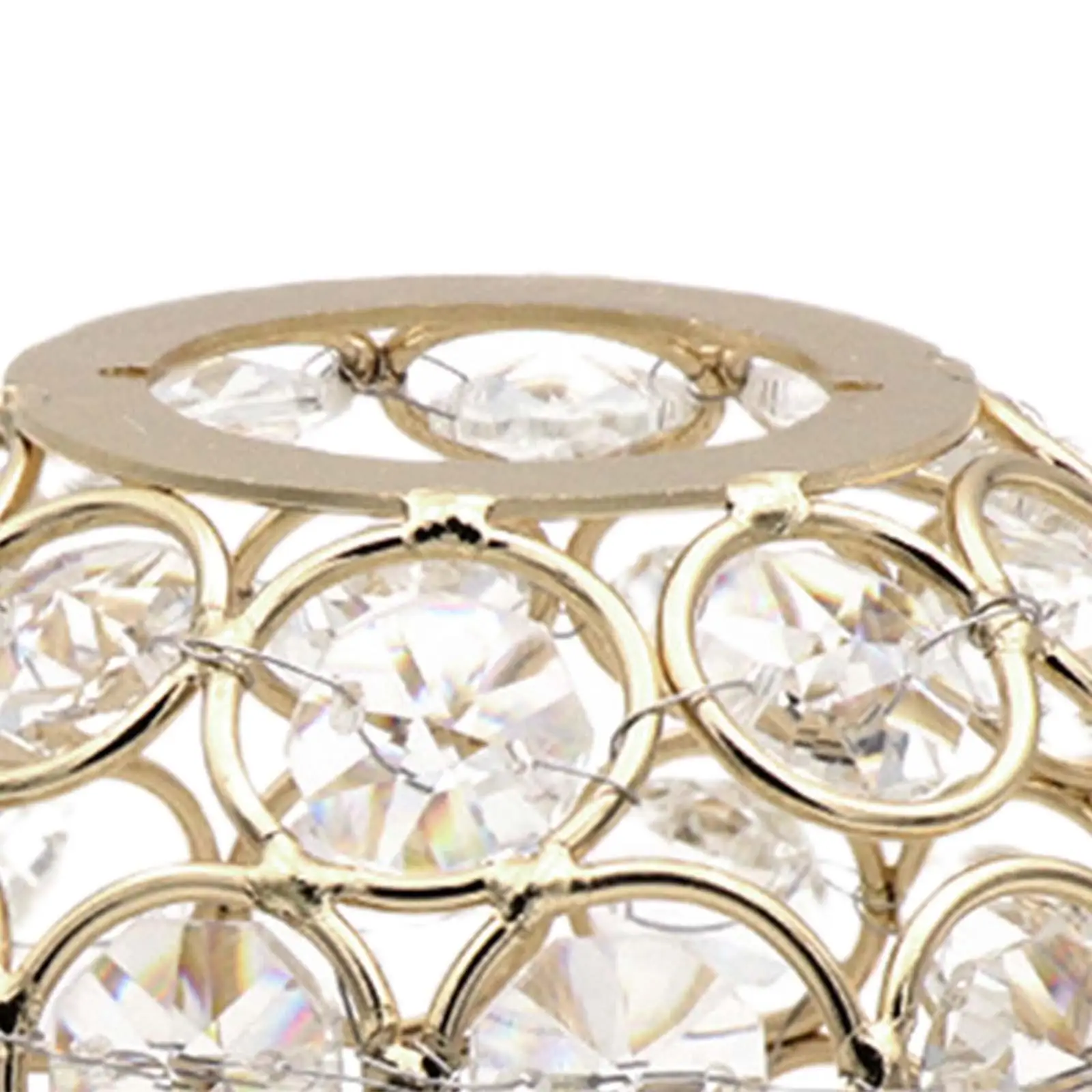 Ceiling Light Shade Crystal Lampshade Bedside Lamp Wedding Shiny Party Clip on Bedroom Crystal Lamp Shade Round Lampshade
