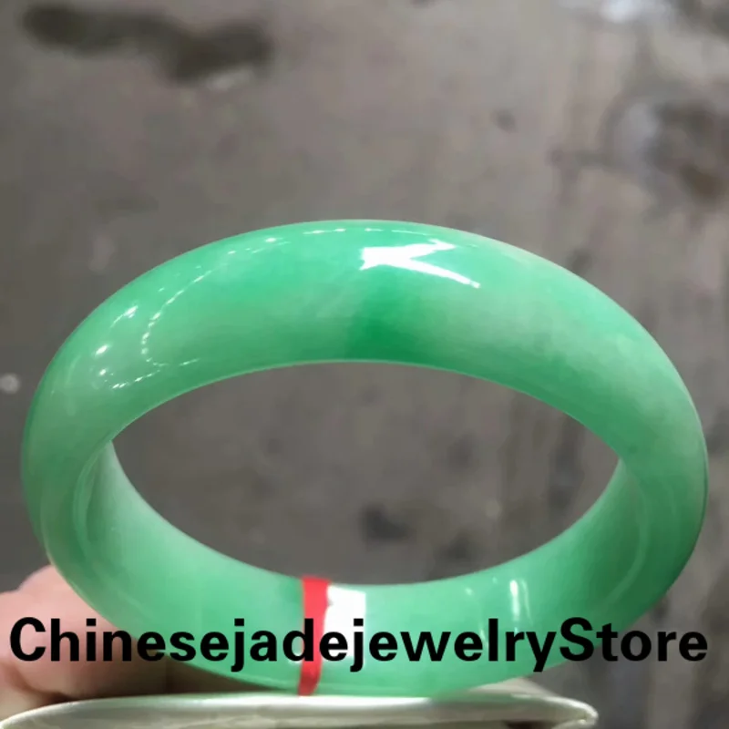 

Send Certificate 100% Grade A Jadeite Myanmar Green Jade Bangle Women Healing Jewelry Burma Certified Jades Bangles Bracelets