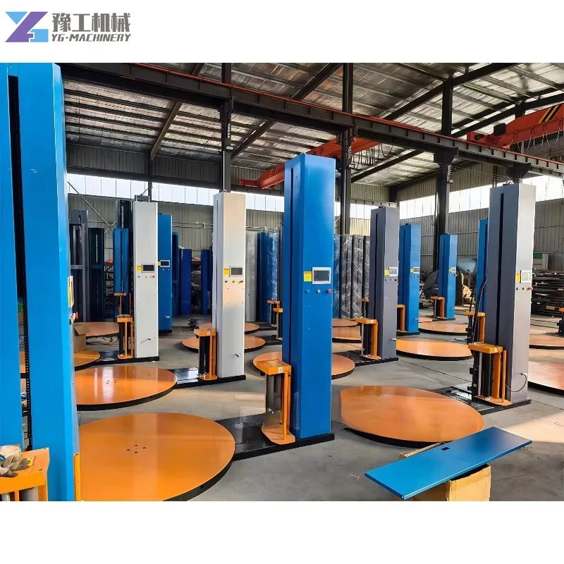 Automatic Pallet Packaging Stretching Wrapping Machine Film Winding Machine Manufacturer Film Winding Machine Price for Poland