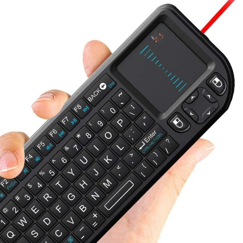 K02+mini wireless keyboard with Bluetooth and laser pen multimedia TV computer receiver connection