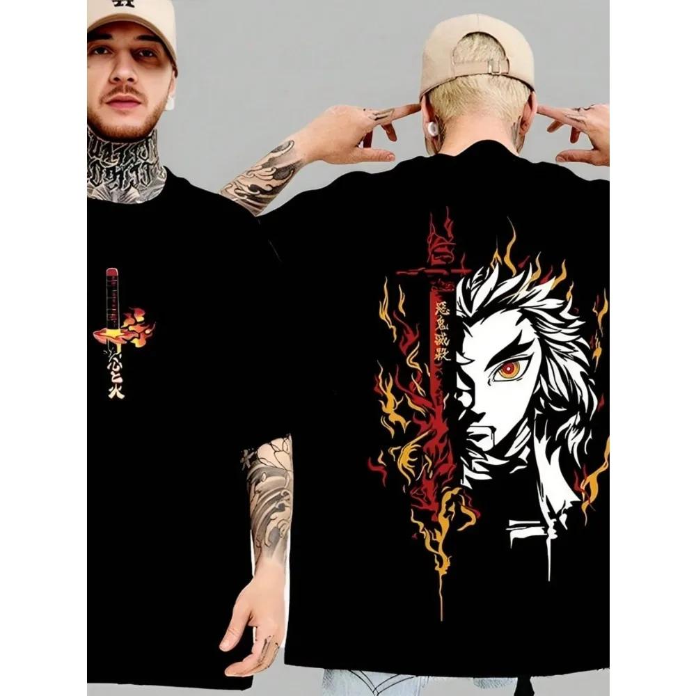 Purgatory Apricot Shoulang Shirt, Charakter-T-Shirt, farbiges Anime-T-Shirt, atmungsaktives Herren-Oberteil aus reiner Baumwolle.