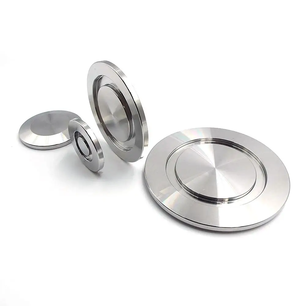 KF16 KF25 K40 KF50 Vacuum Blind Plate 304Stainless Steel Sanitary Solid End Cap for Reverse Osmosis Device Vacuum Pipe Connector