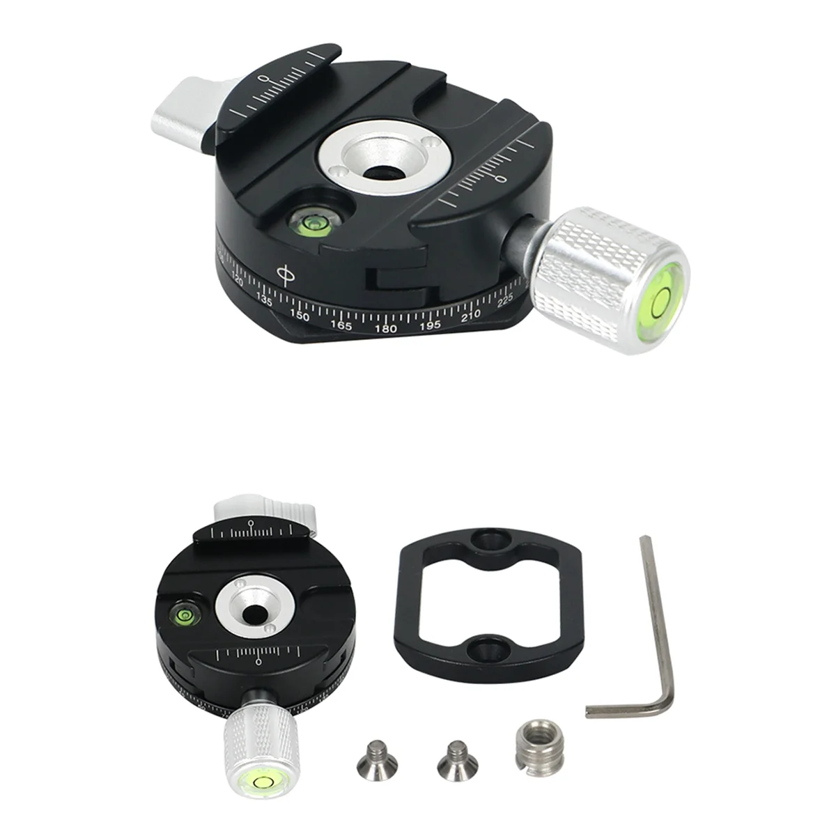 Вращающийся на 360 градусов панорамный зажим для DSLR-камеры, адаптер для быстрого крепления, быстросъемная пластина для камер Arca Swiss Point и WMAN