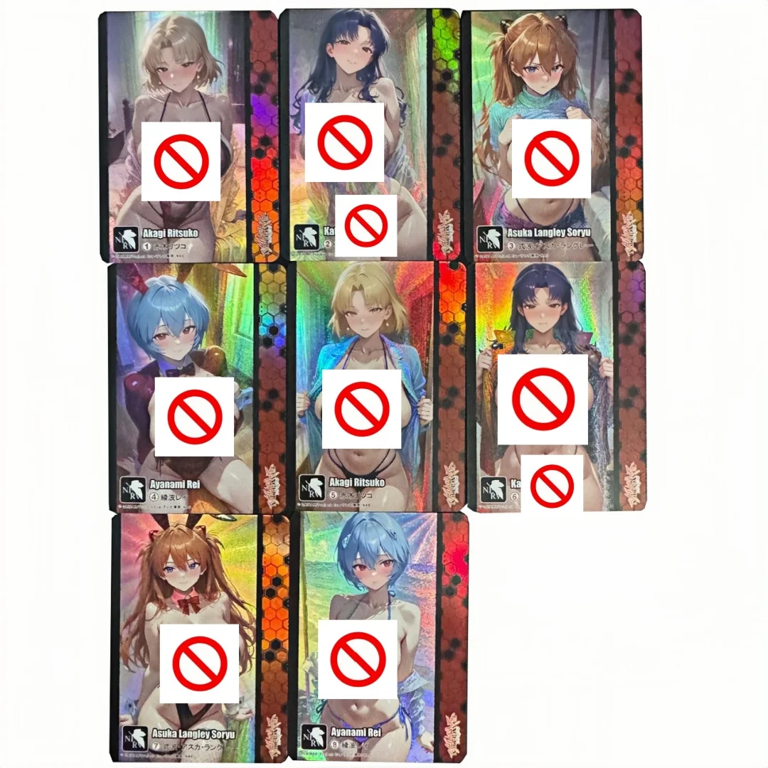 

DIY EVA Second Period Dressup Series Ayanami Rei Самодельная игровая коллекционная карта Asuka Langley Soryu Преломление Цветная флэш-карта