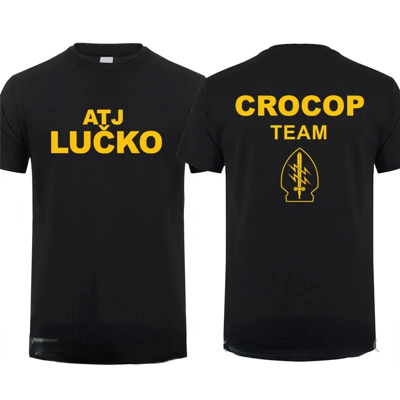 ATJ LUCKO Croatian Counter Terrorism Special Unit Force Tshirt Man Men Short Sleeved Tops Tee Shirt Summer Casual Short Sleeve