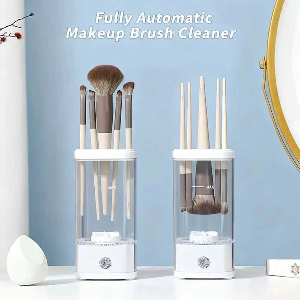 Transparent Makeup Brush Cleaning Machine Quick Drying Convenient Electric Cosmetic Washing Tool High-speed Easy To Operate