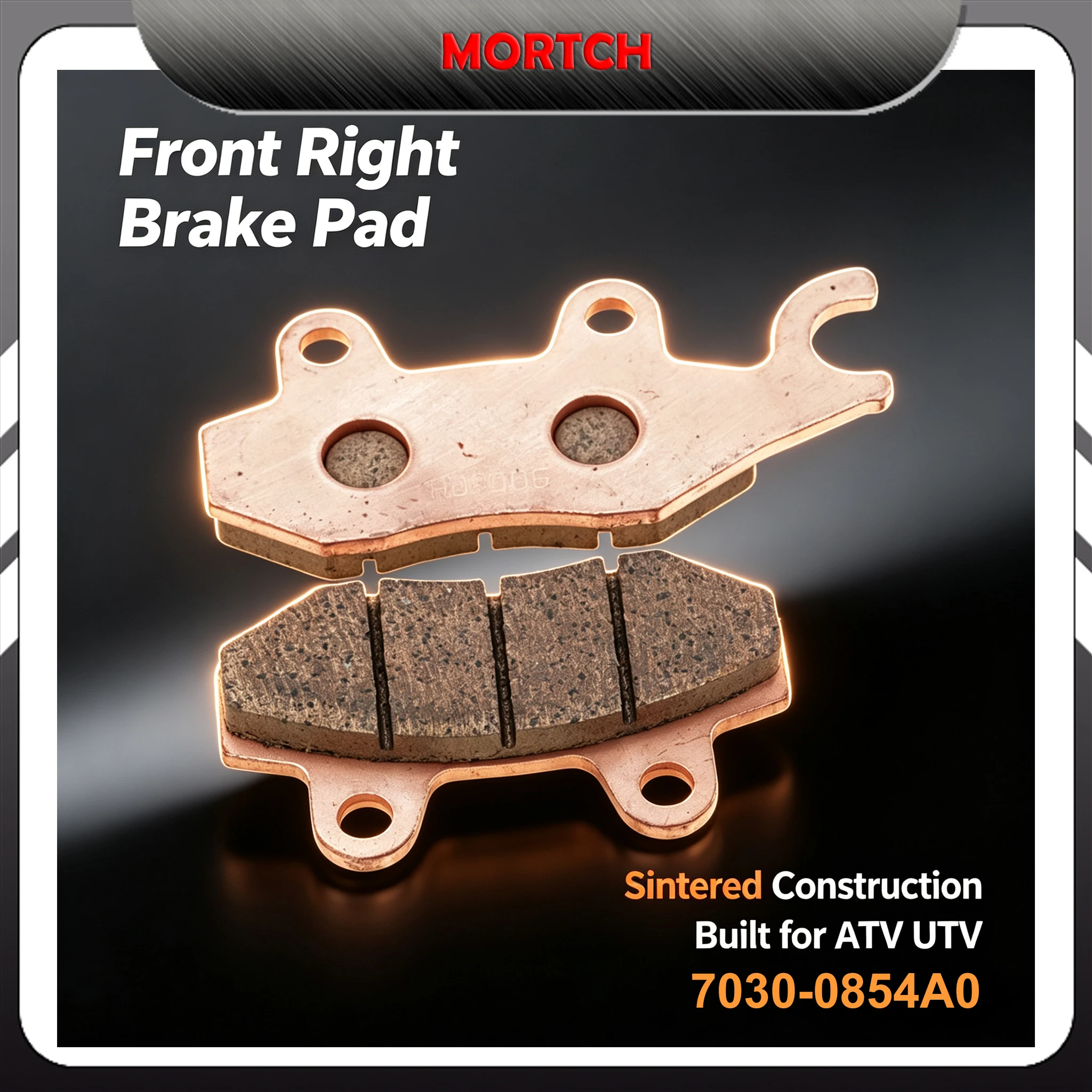 Sintered Rear Brake Pad 7030‑0855A0 For CFMoto UForce 550 800 CF500UU CF800‑3 CF800UU‑A UTV Replacement Part