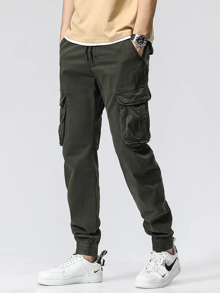 Lente Zomer Militaire Cargo Broek Mannen 2022 Nieuwe Multi-Zakken Streetwear Army Joggers Stretch Katoen Casual Broek