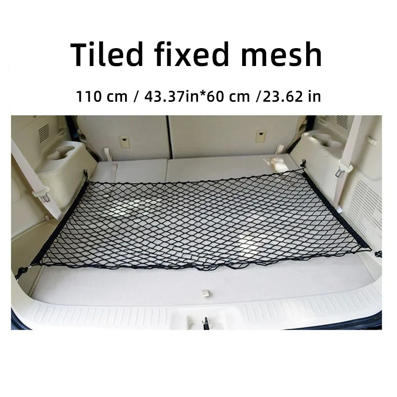 Universal Car Trunk Net Elastic Luggage Net Cargo Organizer Storage Nylon Mesh Nets Stretchable Car Interior Mesh Network Pocket