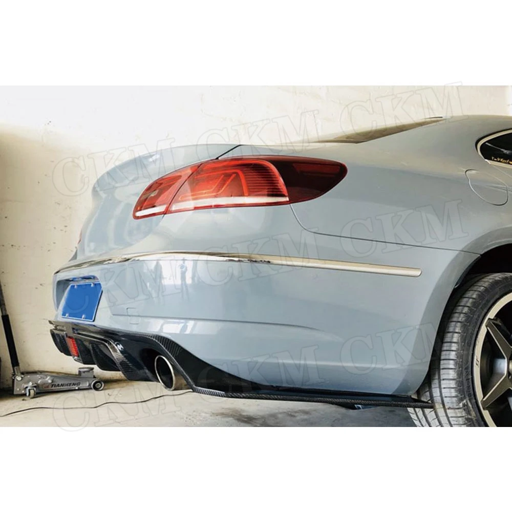 

Для CC задний бампер из углеродного волокна, диффузор, спойлер для Volkswagen Passat CC Sedan, 4-дверный, 2013, 2014, 2015, 2016, FRP