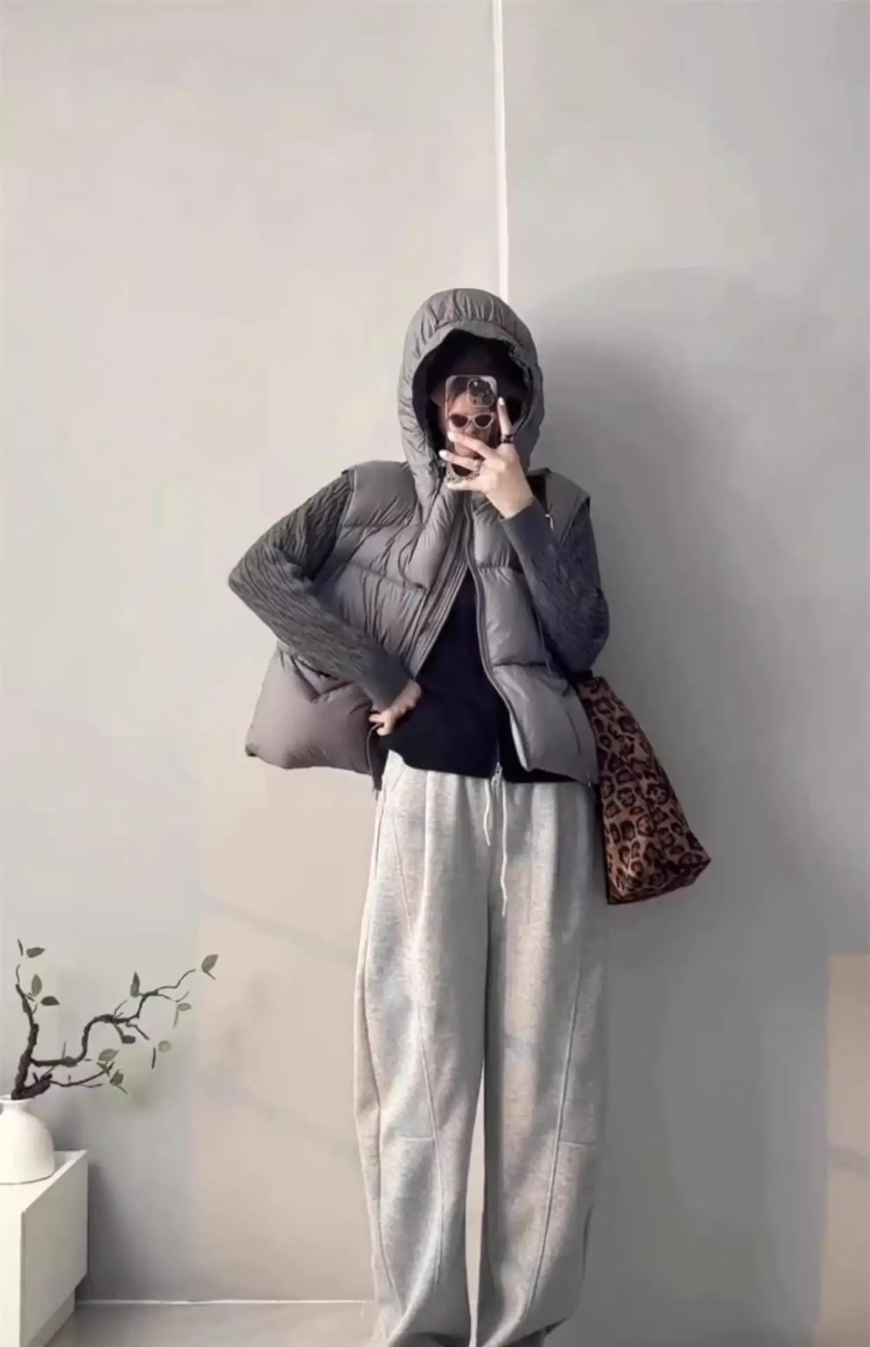 الأبيض بطة أسفل سترة منتفخة مقنعين صدرية جاكيتات الخريف الشتاء الدافئة كل مباراة جاكيت بلا إكمام فضفاضة عادية جيليه أبلى #5