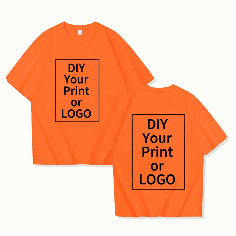 New Custom Tshirt Design Your Own Photo Text Professional Image Processing Short Sleeve Men Women Personalized T Shirts Gifts