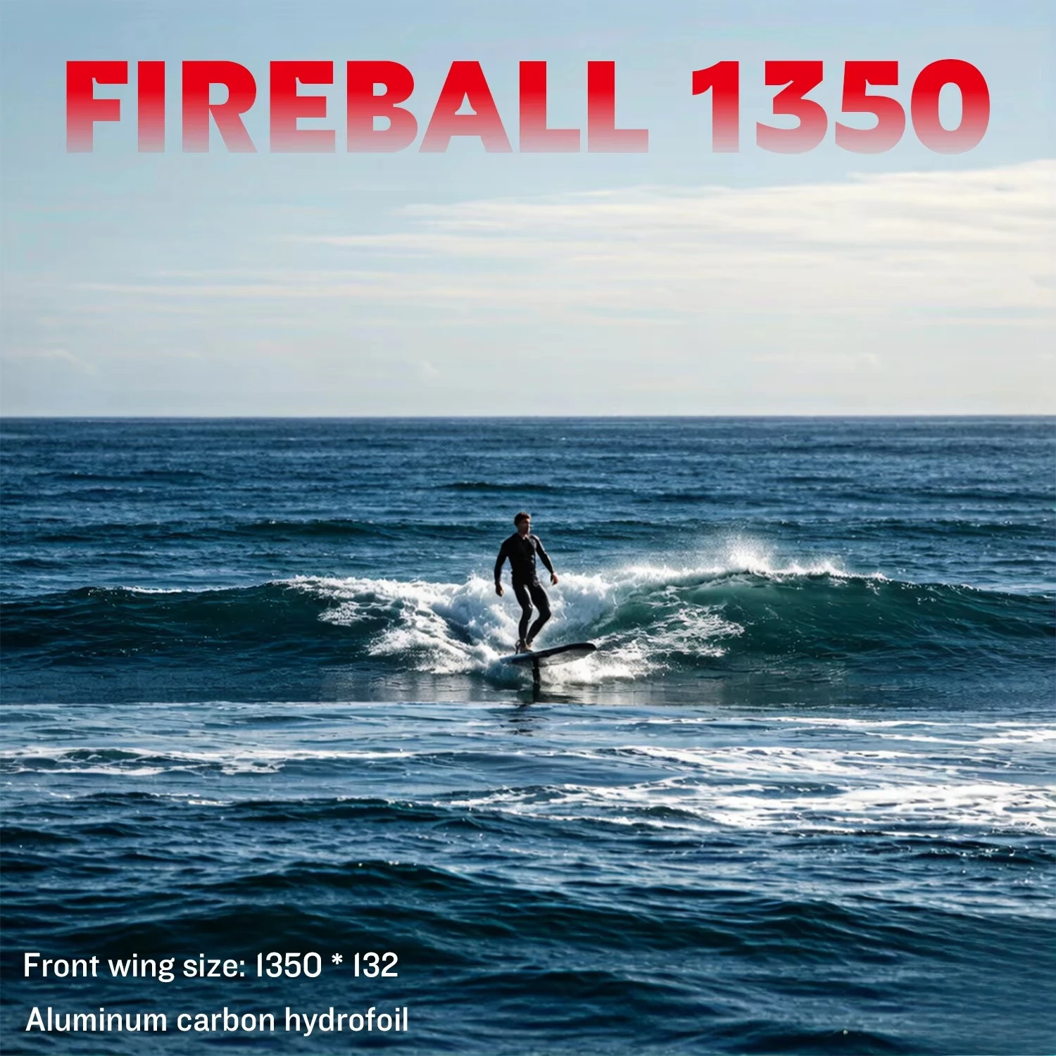 High Aspect Hydrofoil1350 with Efficient Lift Speed Range and Advanceding Performance for Long Distance Glide