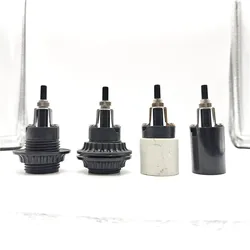 Sample High Quality two-way Rotary Switch Ceramic Bakelite Socket E27 Eye Guard Lamp Head Light Accessories