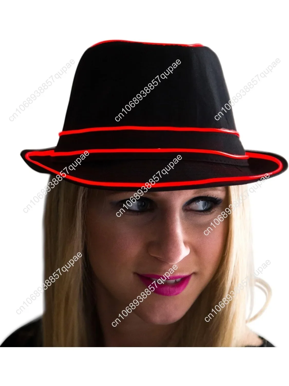 

NEON NIGHTLIFE Light Up Fedora Medium Red